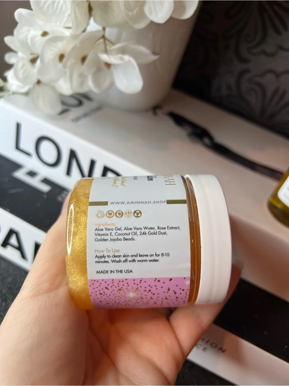 Golden Jelly Face Mask